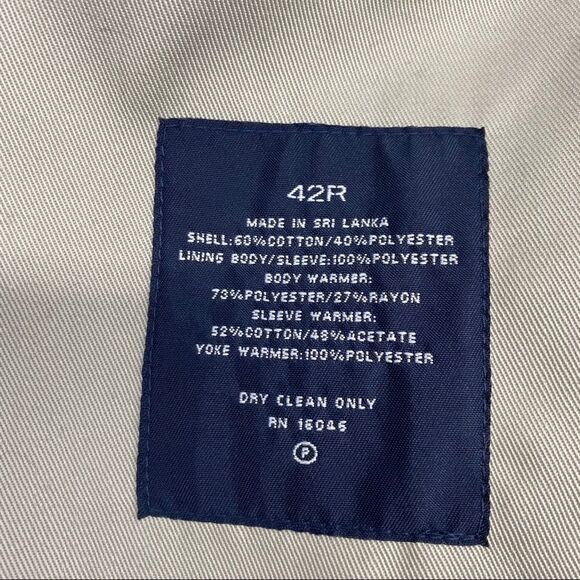 Nautica Men's Long Trench Coat Sz 42R tag not attached, was too big so reposhing - Picture 7 of 10